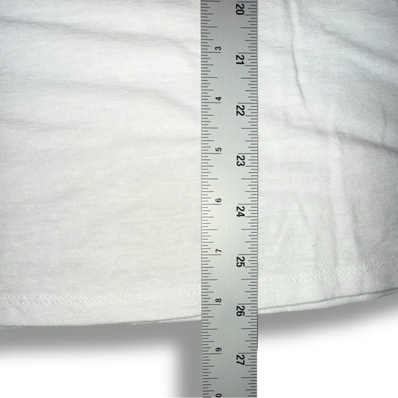 TALBOTS DROP SHOULDER V-NECK TEE - Plus 1X White - Picture 12 of 13